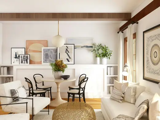 Bright, clean home interior (stock photo)